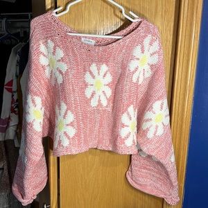 Crop Daisy sweater
